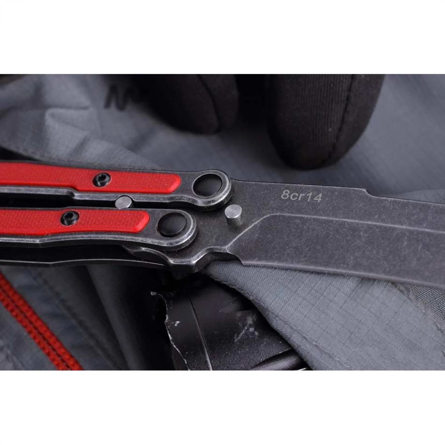 Нож складной "MADCAP" (red, black, s/w)