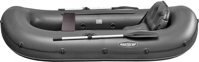 Лодка ПВХ "Кантегир-380", надувное дно, 3 местная