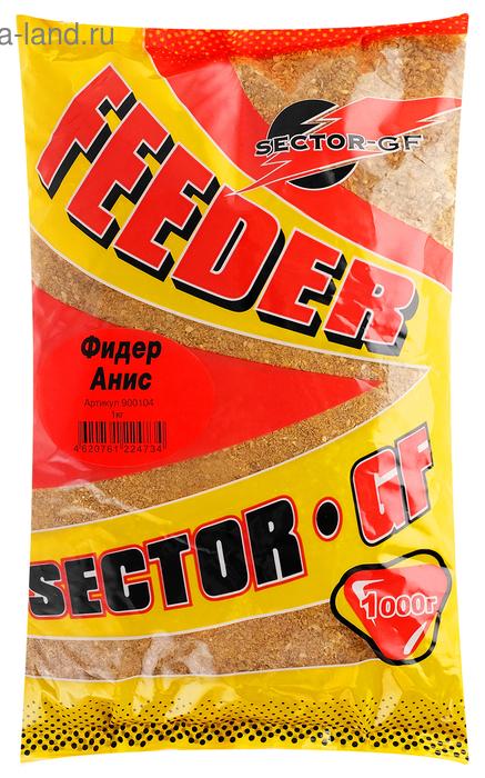 Прикормка Greenfishing SECTOR-GF Фидер Анис, 1кг
