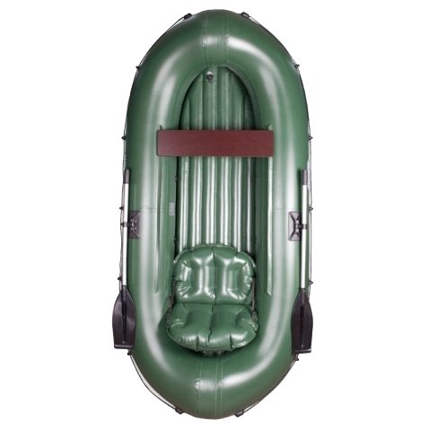 Лодка ПВХ "Кантегир-380", надувное дно, 3 местная